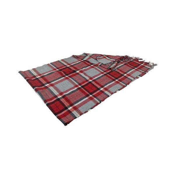 J. Crew Women's Warm Acrylic Plaid Shawl or Scarf - Picture 3 of 5